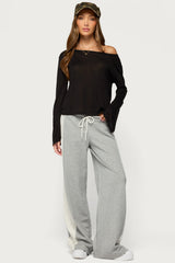 Faylinn Low Rise Side Stripe Joggers