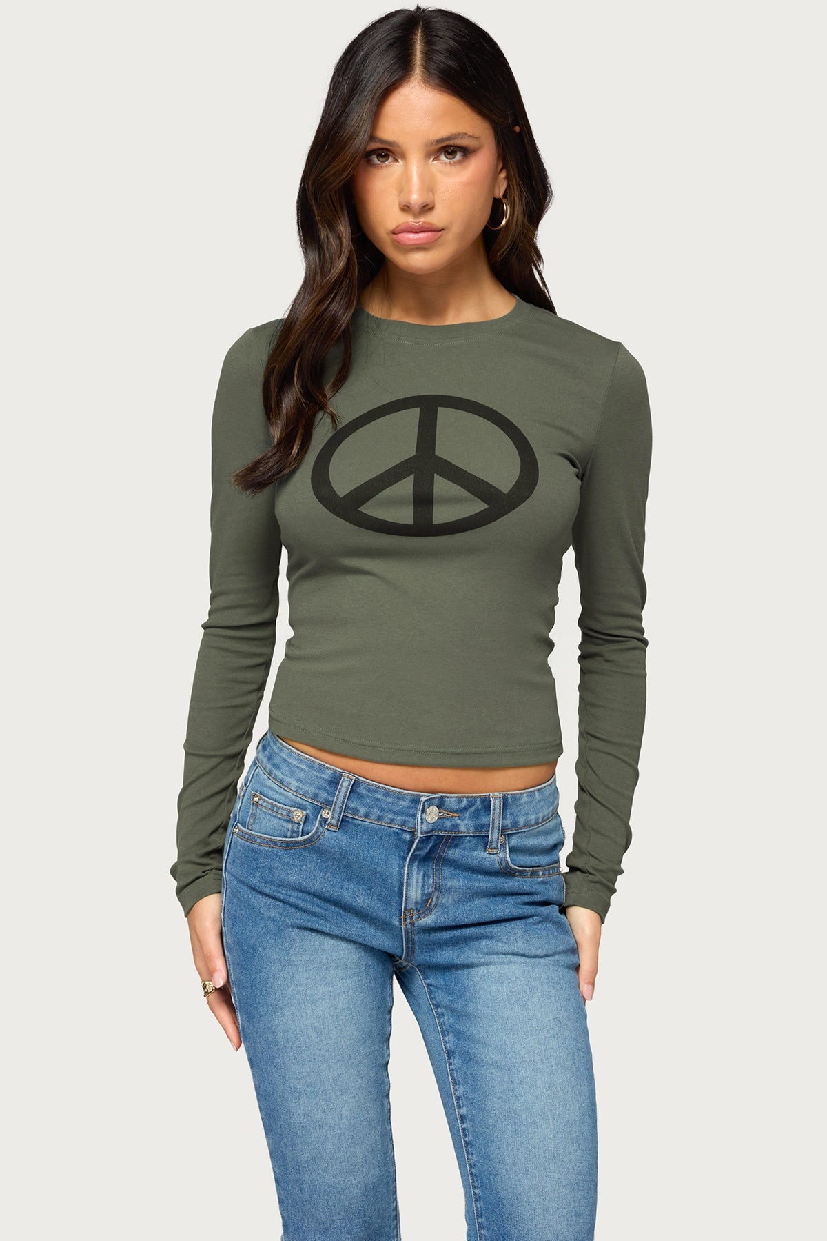 Perrey Peace Long Sleeve Top