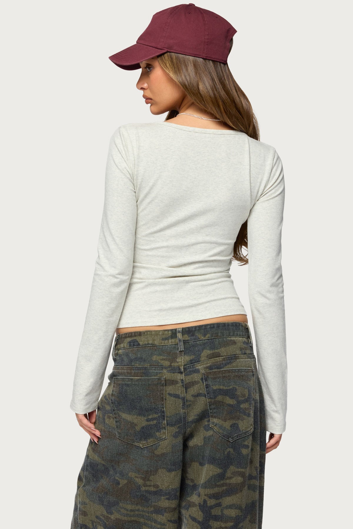 Dollys Long Sleeve V Neck Top