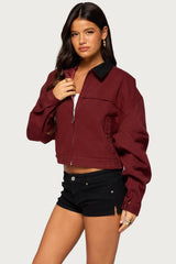 Briley Contrast Collar Jacket