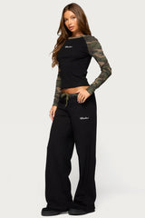 Taye Camo Waistband Joggers