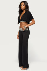 Tolly Beaded  Straight Leg Trousers