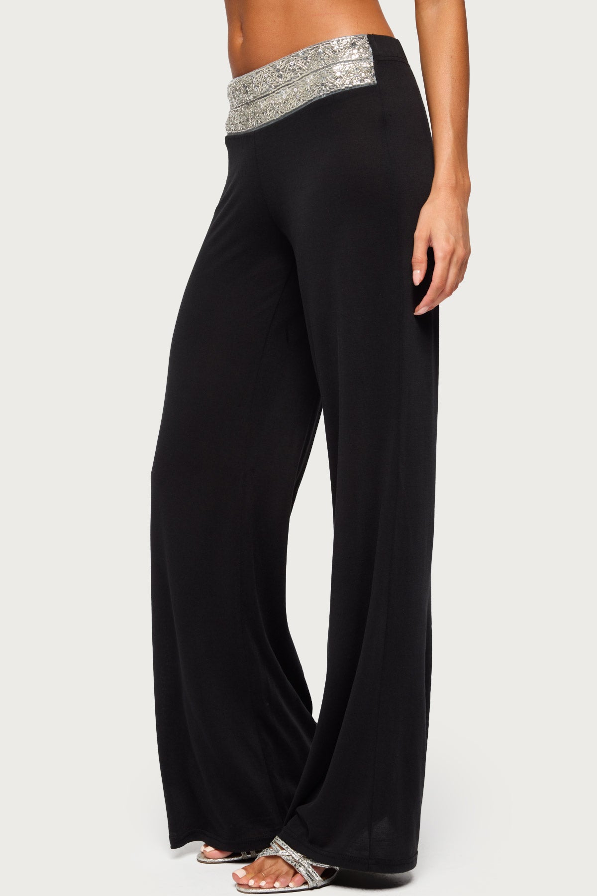 Tolly Beaded  Straight Leg Trousers