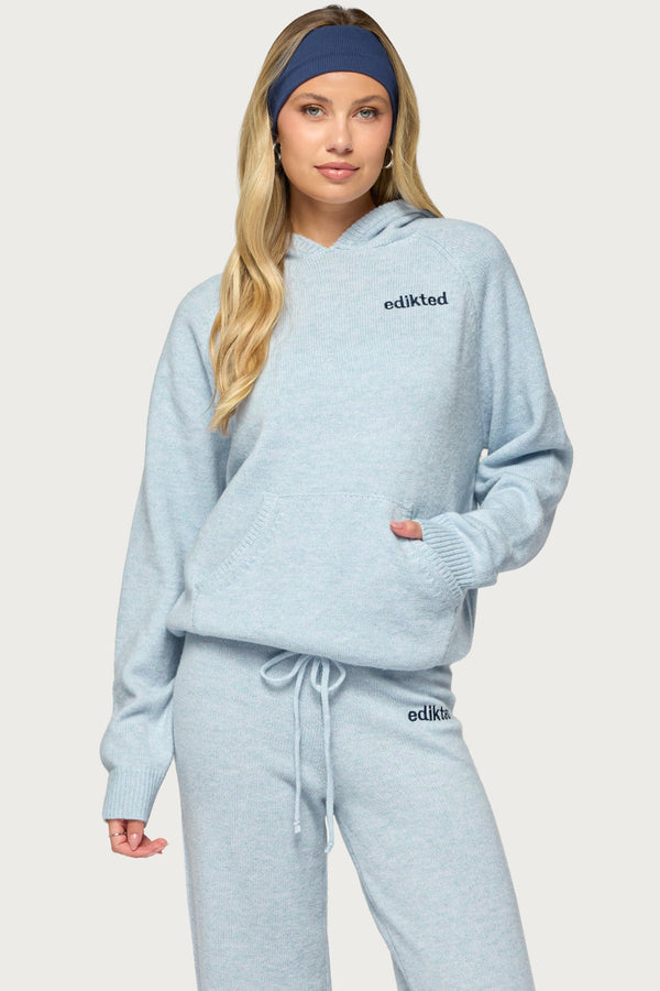 Cozy In Edikted Knit Hoodie view 1