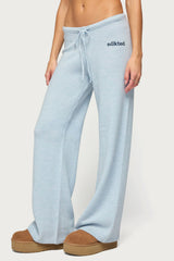 Cozy In Edikted Knit Trousers