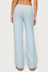 Cozy In Edikted Knit Trousers