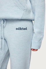 Cozy In Edikted Knit Trousers