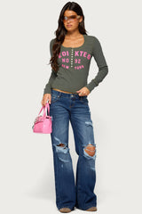 New York Edikted Henley Top