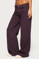 Haylee Low Rise Wide Leg Jeans