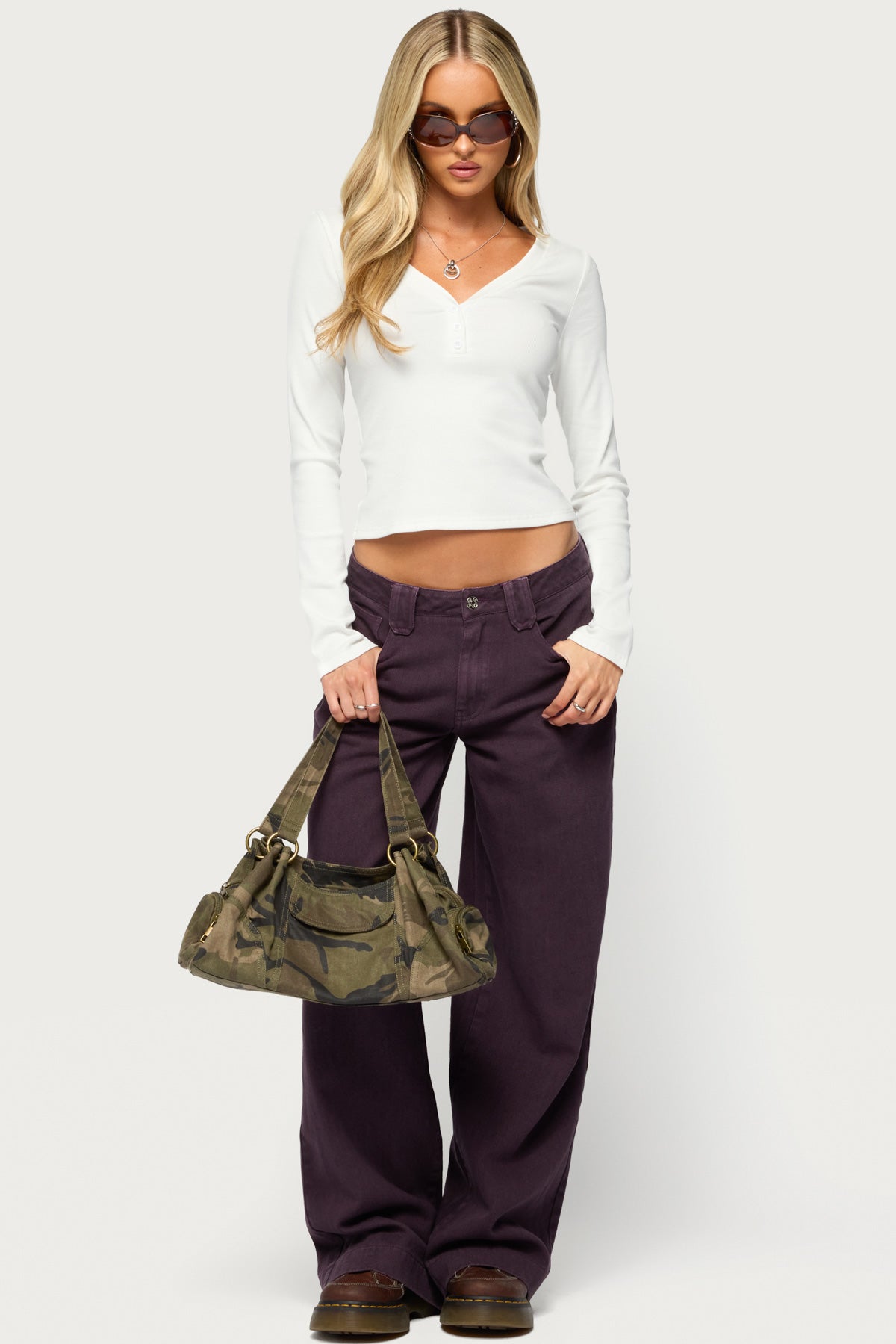Shillie Ribbed Henley Top