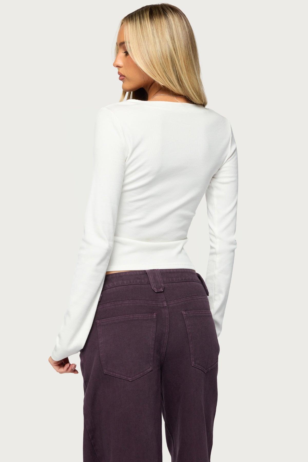 Shillie Ribbed Henley Top