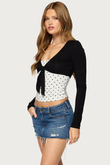 Stully Two Piece Polka Dot Top