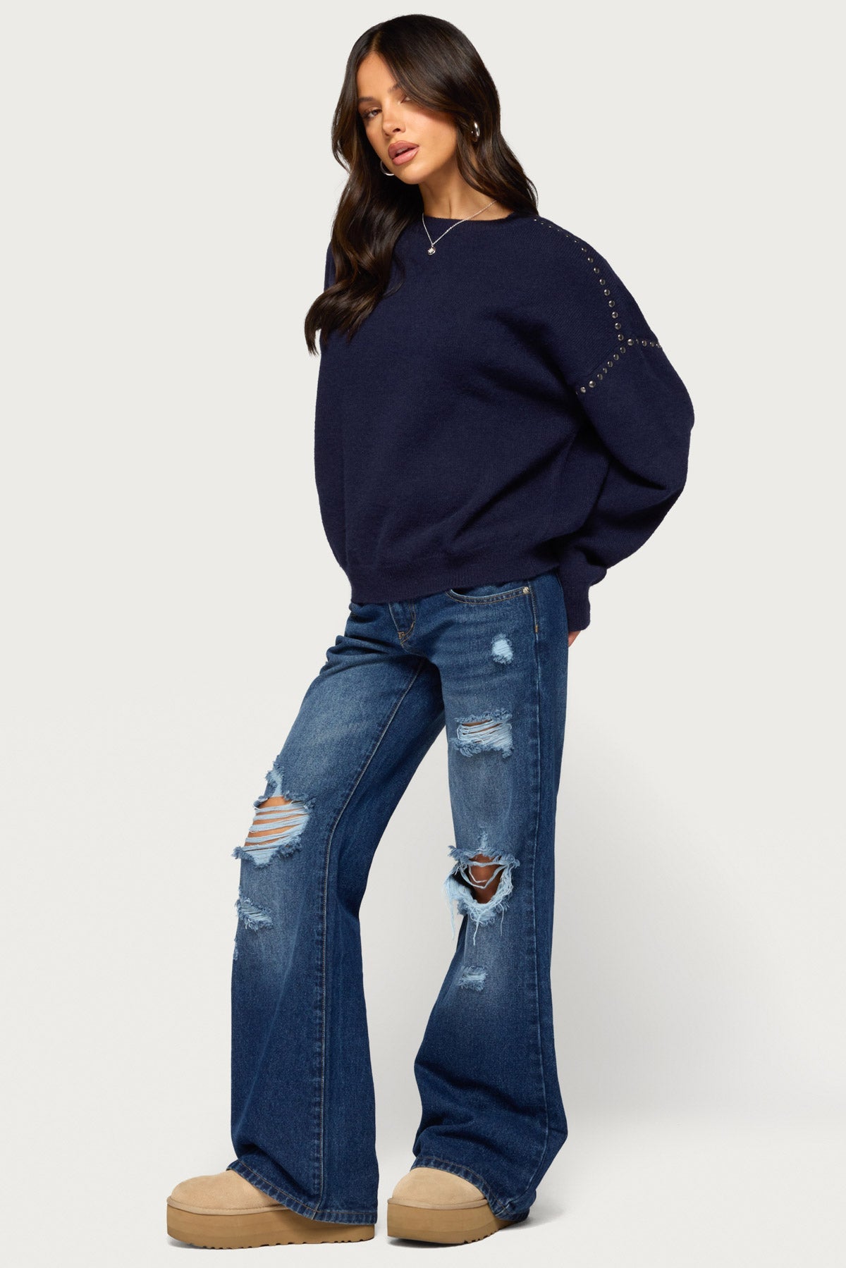 Camillah Studded Knit Sweater