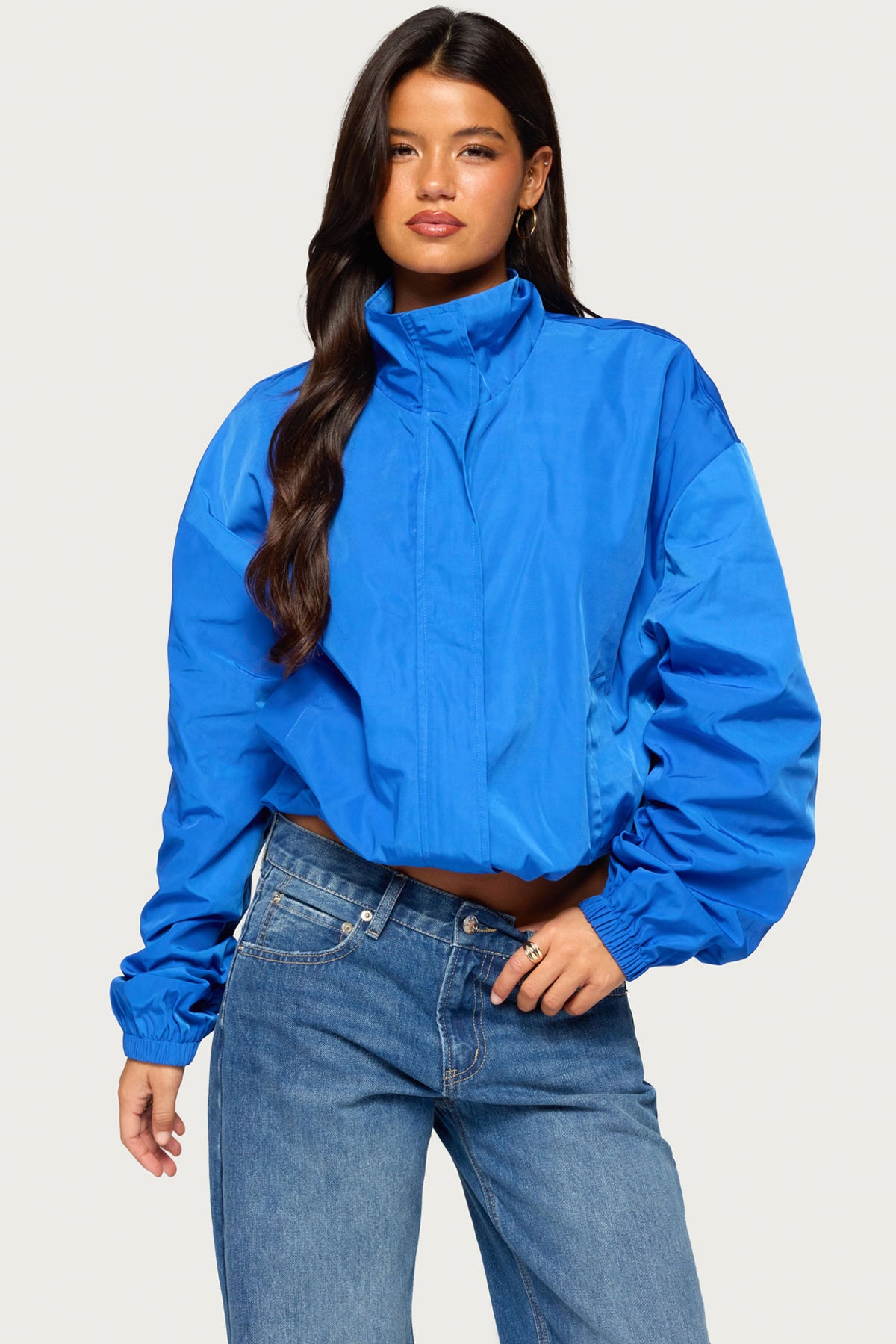 Presleigh High Neck Nylon Jacket
