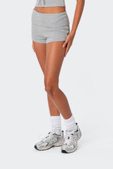 Lizzy Foldover Waffle Shorts