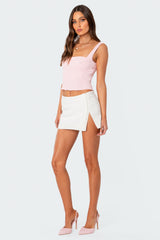 Iliana Hook Slit Mini Skirt