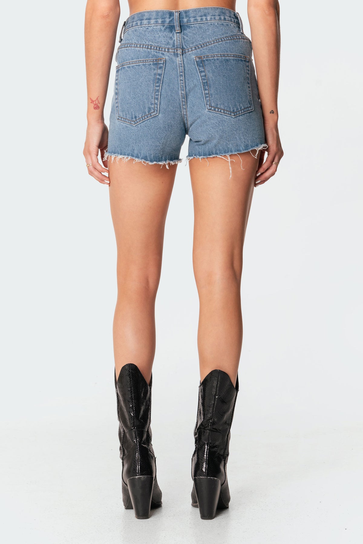 Polly Pocketless Denim Shorts