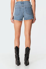 Polly Pocketless Denim Shorts