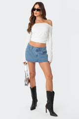 Corey Off The Shoulder Gathered Top