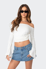 Corey Off The Shoulder Gathered Top