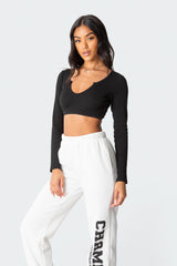 Romance Ribbed Crop Top