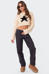 Mega Star Cropped Sweater