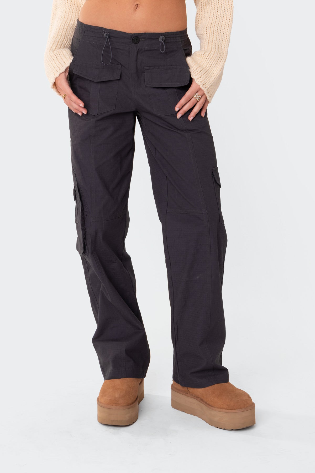 Zayla Low Rise Cargo Pants