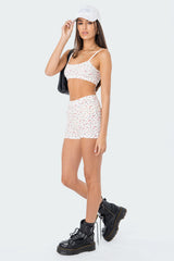 Primrose Waffle Crop Top