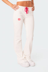 Cruz Low Rise Flared Sweatpants