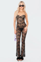 Cynthia Lace Cup Jumpsuit