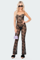 Cynthia Lace Cup Jumpsuit