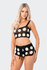 Daisy Crochet Crop Top