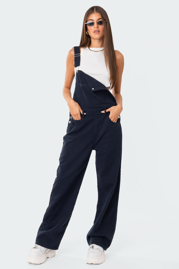 Sk8Ter Wide Leg Denim Overalls