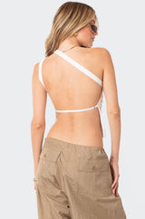 Verdi Open-Back One Shoulder Top