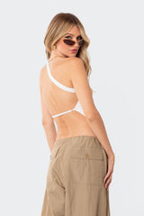 Verdi Open-Back One Shoulder Top