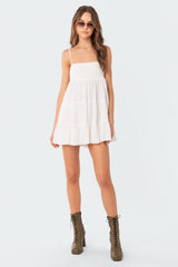 Ivory Oversized Mini Dress