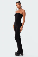 Melina Side Slits Flared Jumpsuit