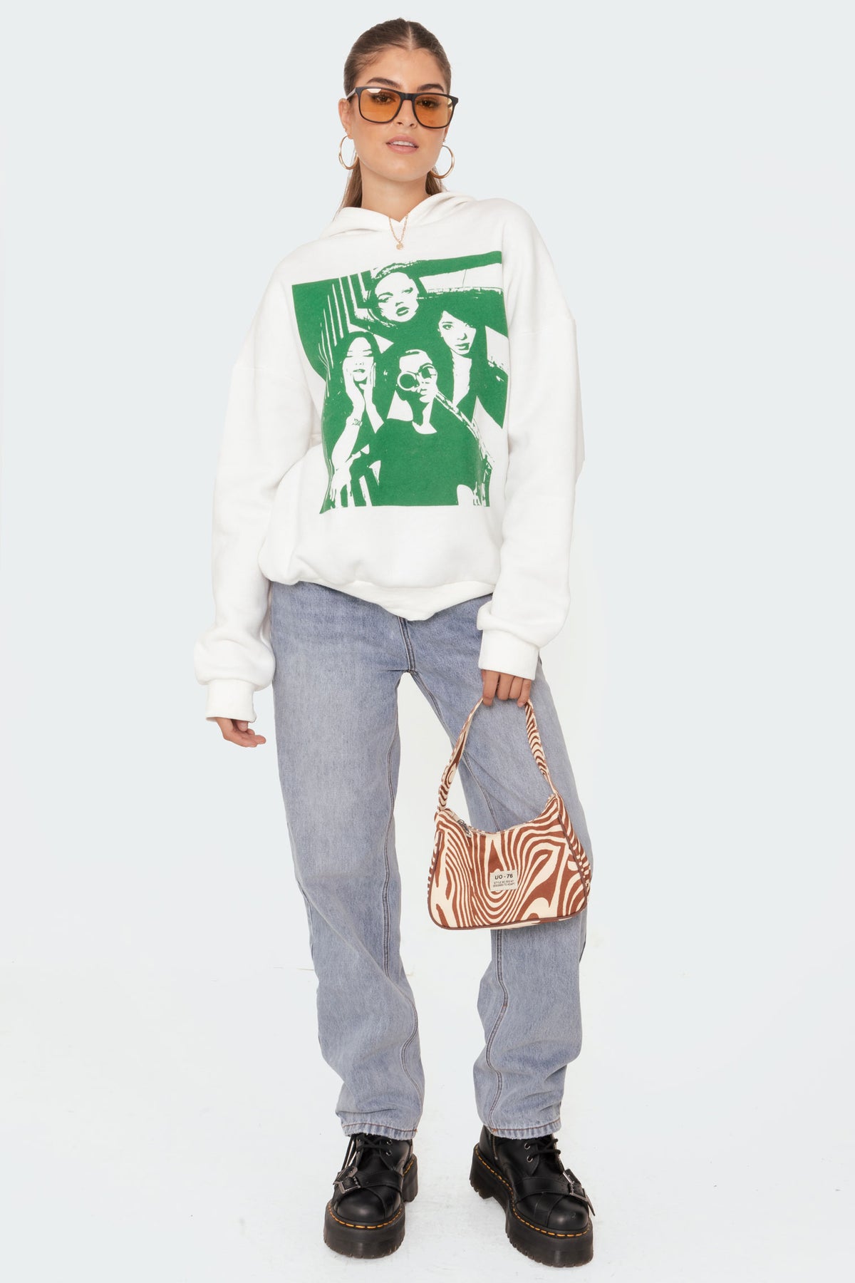 Mono Print Hoodie