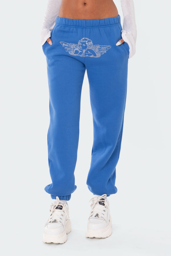 Angie Rhinestone Sweatpants