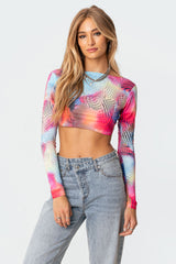 Kaleidoscope Open-Back Top