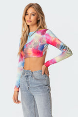 Kaleidoscope Open-Back Top