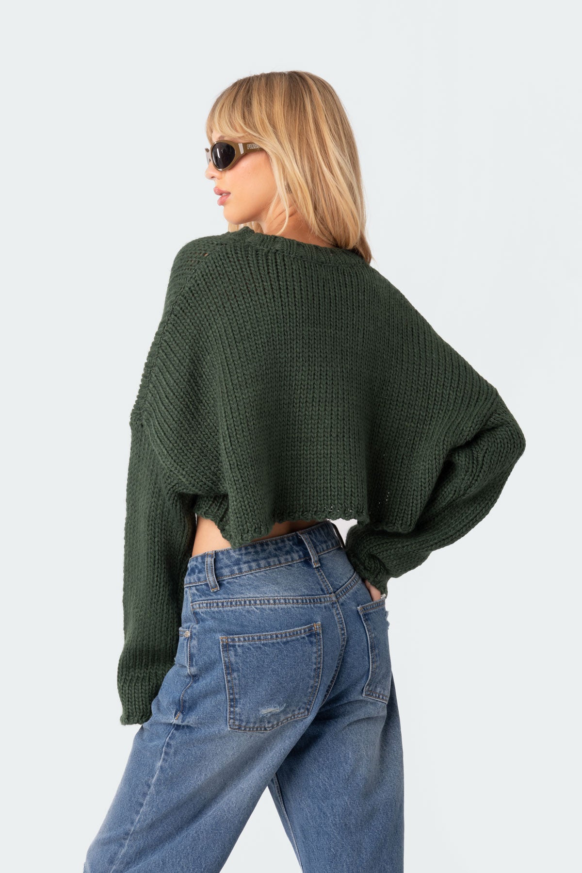 Mega Star Cropped Sweater