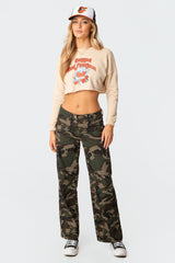 Rugged Cropped Sweatshirt