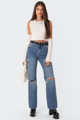 Lori High-Rise Wide Leg Jeans