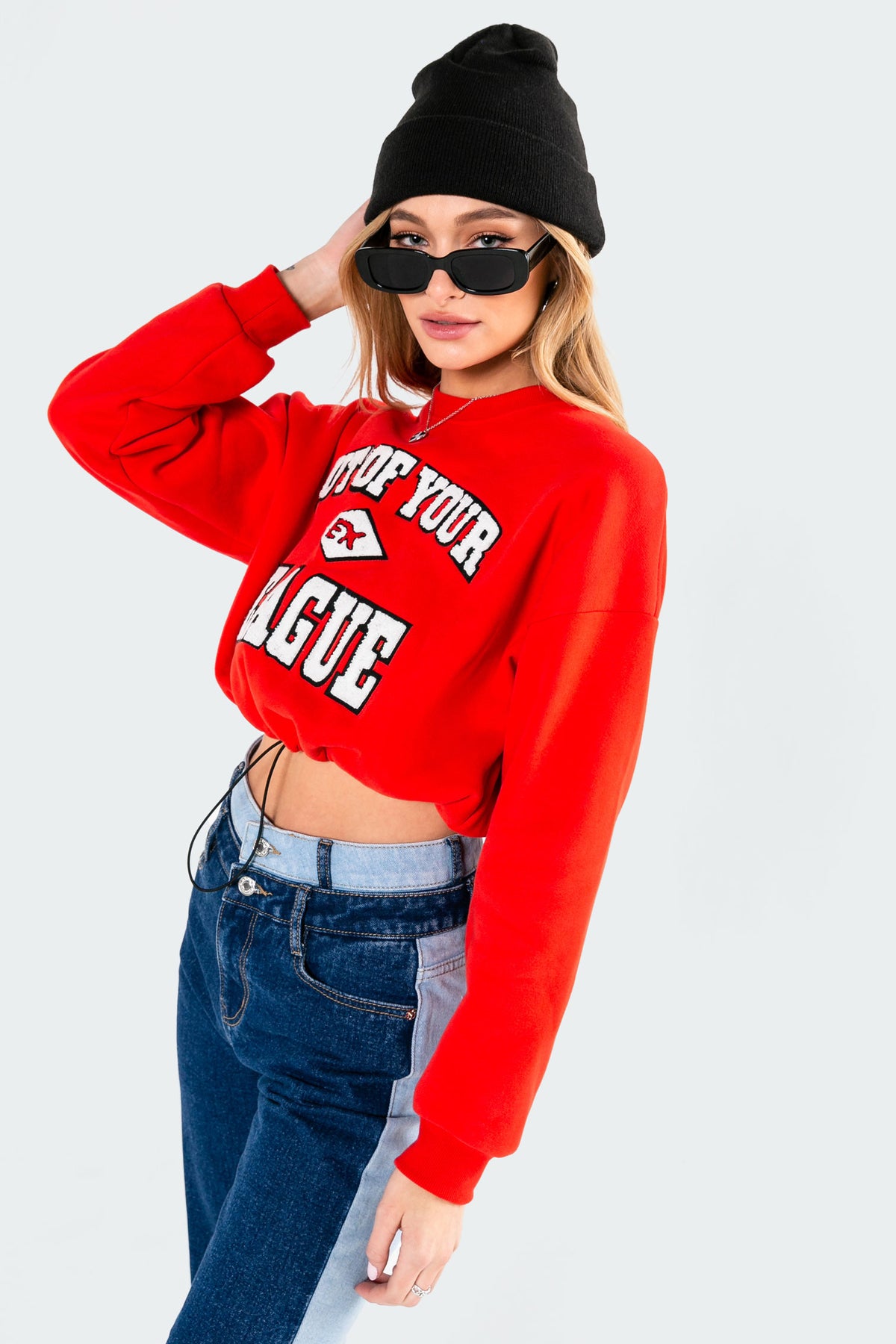 League Cropped Sweatshirt