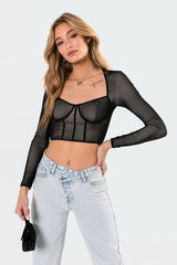 Megan Bodice Crop Top