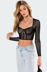 Megan Bodice Crop Top