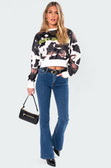 Bad Babe Neon Print Sweatshirt