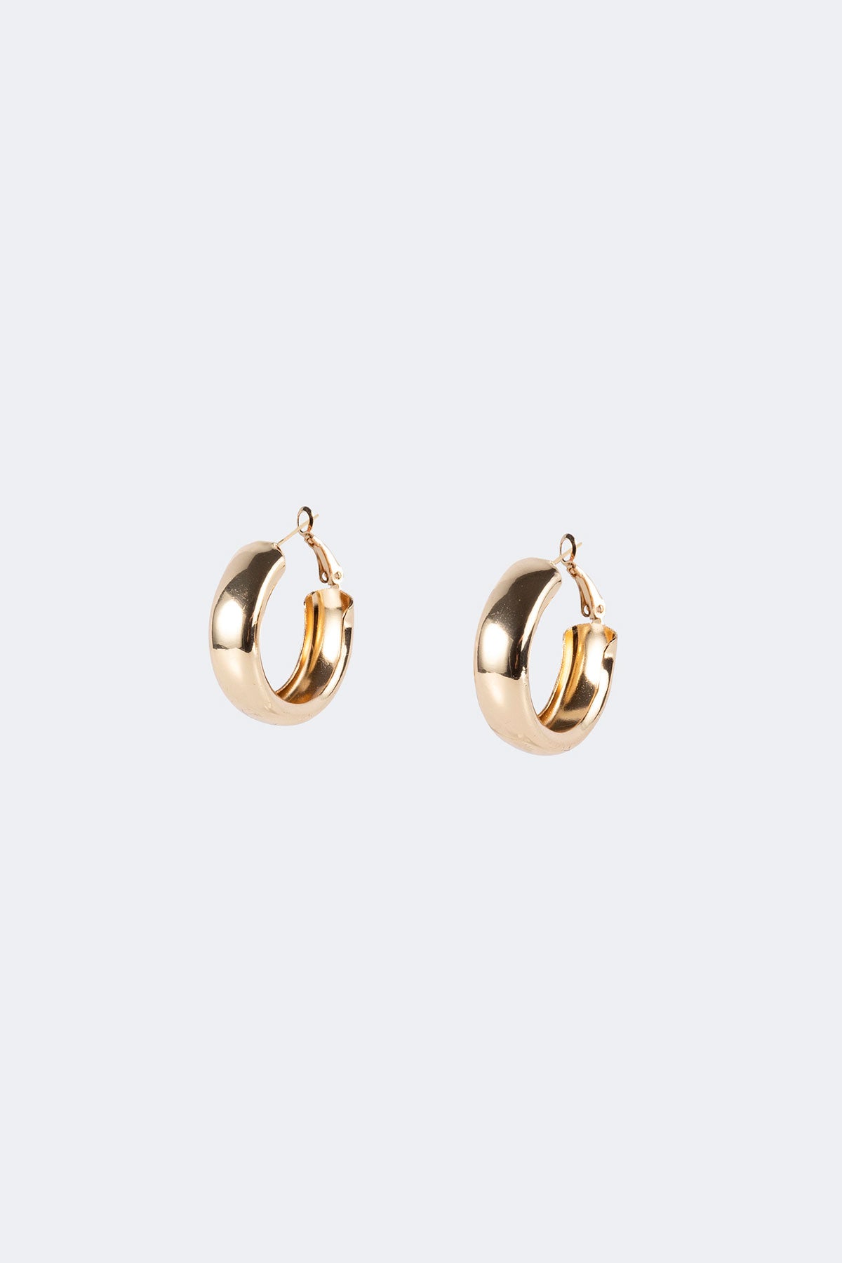 Lux Wide Hoop Earrings