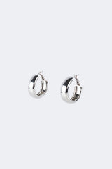 Lux Wide Hoop Earrings